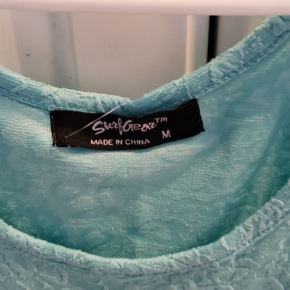 Aqua color dress